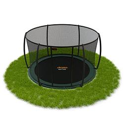 Foto van Avyna pro-line flatlevel trampoline met veiligheidsnet - ø 305 cm (10ft) - groen