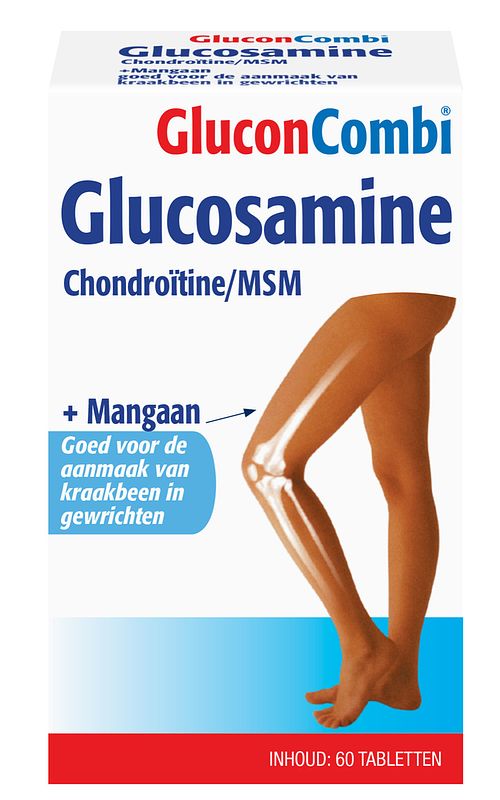 Foto van Leef vitaal gluconcombi glucosamine chondroïtine/msm tabletten