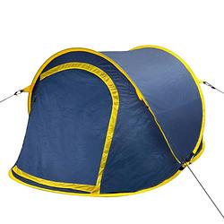 Foto van Pop-up tent 2 personen marineblauw / geel