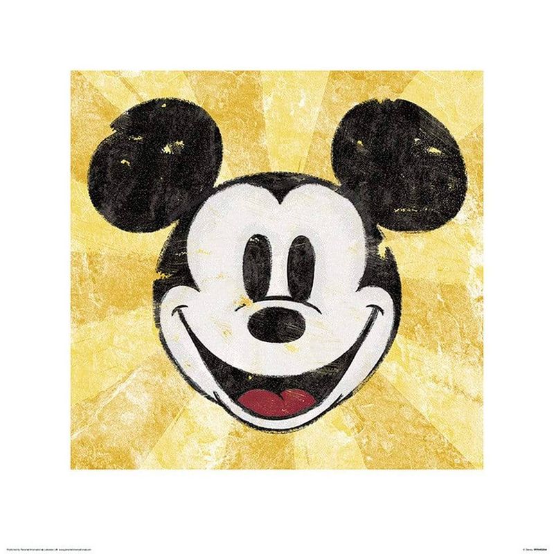 Foto van Pyramid mickey mouse squeaky chic kunstdruk 40x40cm