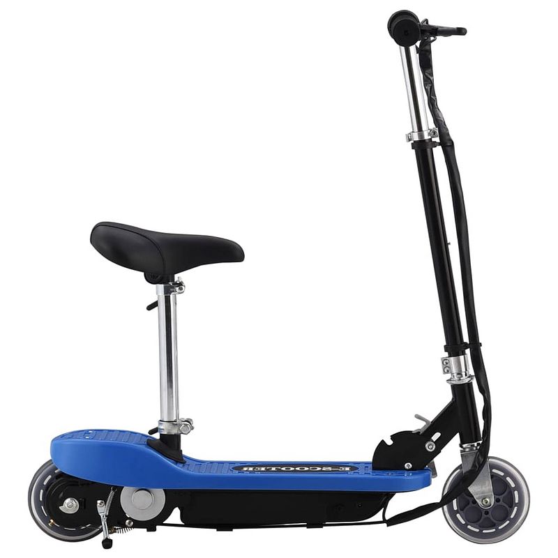 Foto van Vidaxl step elektrisch met zitje 120 w blauw