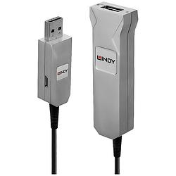 Foto van Lindy usb-kabel usb 3.2 gen1 (usb 3.0 / usb 3.1 gen1) usb-a stekker, usb-a bus 50 m zwart, grijs 42701