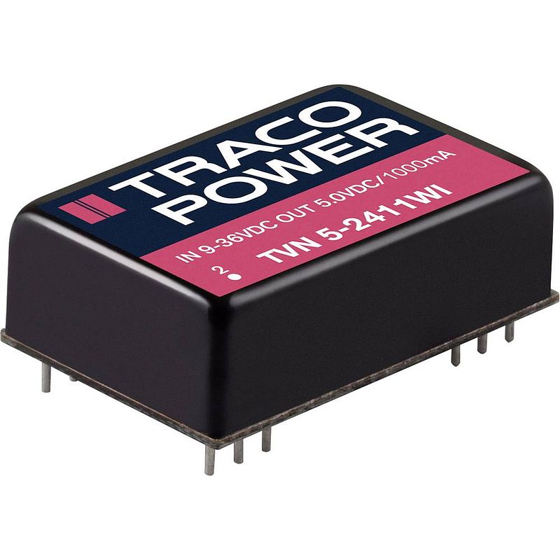 Foto van Tracopower tvn 5wi dc/dc-converter, print 1515 ma 5 w aantal uitgangen: 1 x