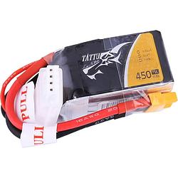 Foto van Tattu lipo accupack 11.1 v 450 mah aantal cellen: 3 75 c softcase xt30