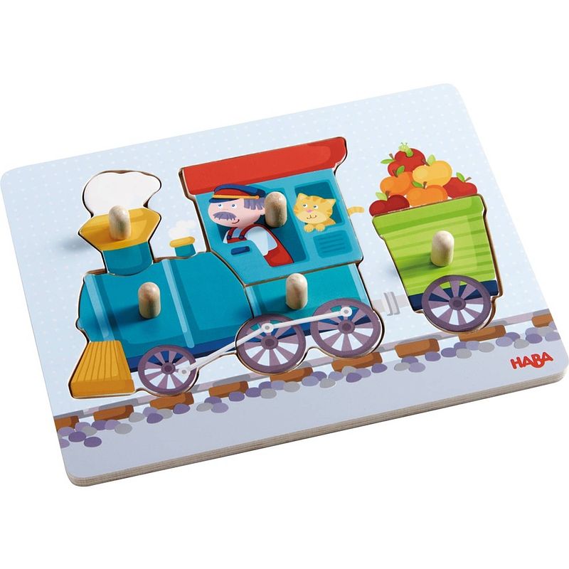 Foto van Haba houten puzzel trein 6-delig