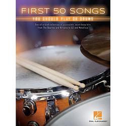 Foto van Hal leonard first 50 songs you should play on drums songboek voor drum