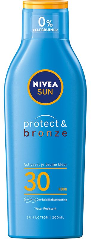 Foto van Nivea sun protect & bronze zonnemelk spf30