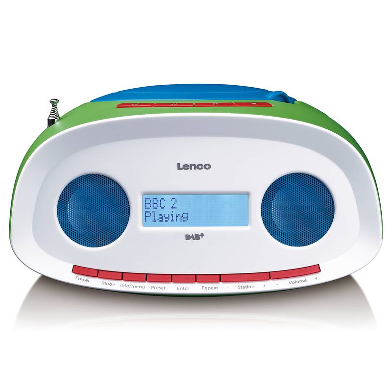 Foto van Draagbare dab+/fm radio cd/mp3-speler met usb speler lenco scd-70 multi kleuren