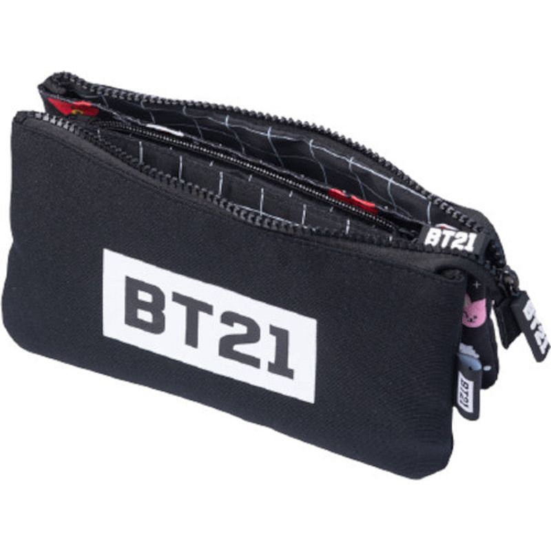 Foto van Grupo erik etui bt21 junior 12 x 21,5 cm polyester zwart/wit