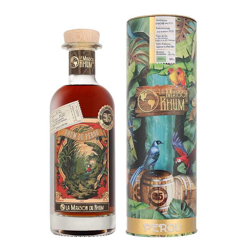 Foto van La maison du rhum peru 2012 batch 5 70cl rum + giftbox