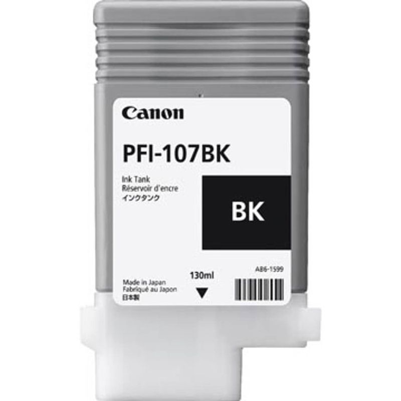 Foto van Canon inktcartridge pfi-107 zwart, 130 ml - oem: 6705b001