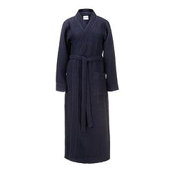 Foto van Hnl bath wafel badjas kuitlengte - navy blue - s