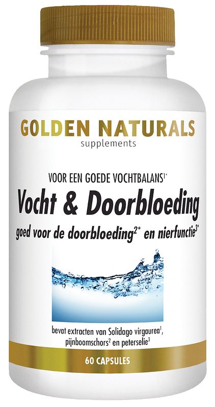 Foto van Golden naturals vocht & doorbloeding capsules