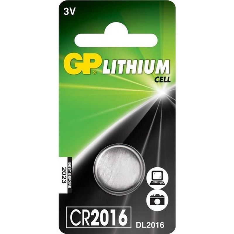 Foto van Gp batteries gp cr2016 huishoudelijke batterij wegwerpbatterij lithium
