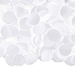Foto van Zakje met 100 gram witte confetti feestartikelen - confetti