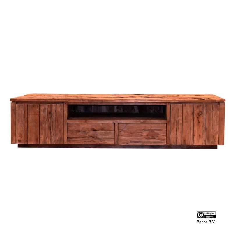 Foto van Benoa bridge 2 door 2 drawer tv cabinet teak 200 cm