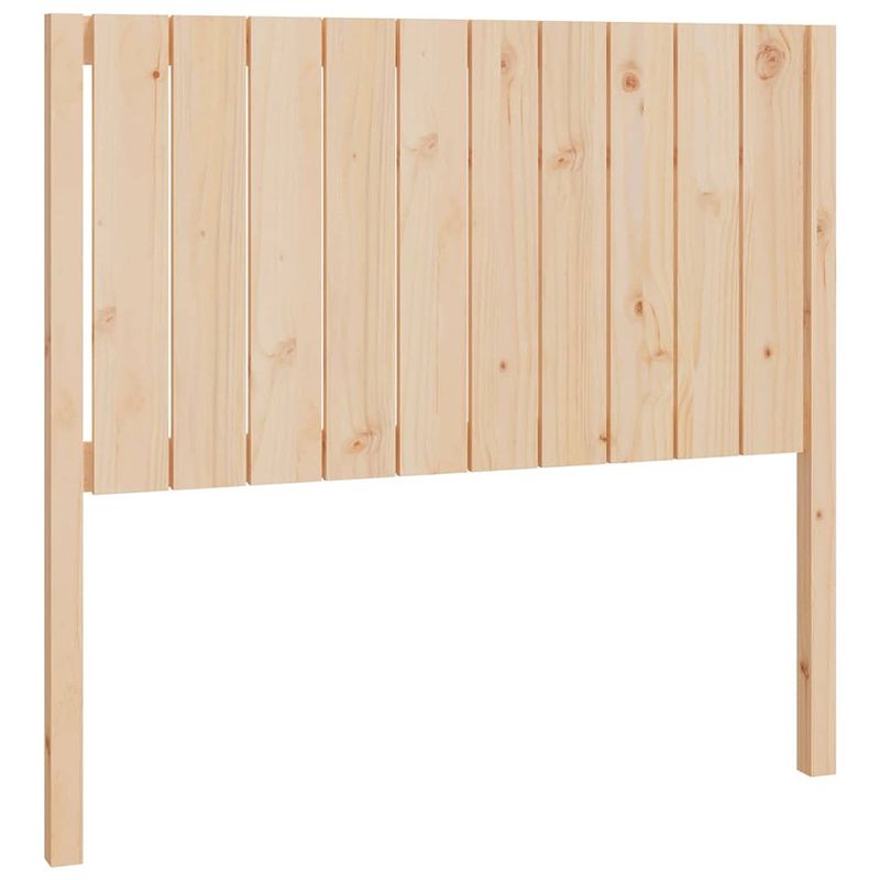 Foto van The living store houten hoofdeinde - massief grenenhout - 105.5 x 4 x 100 cm - trendy design