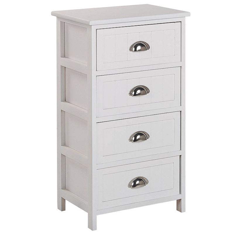 Foto van Beliani lucy - commode-wit-paulowniahout