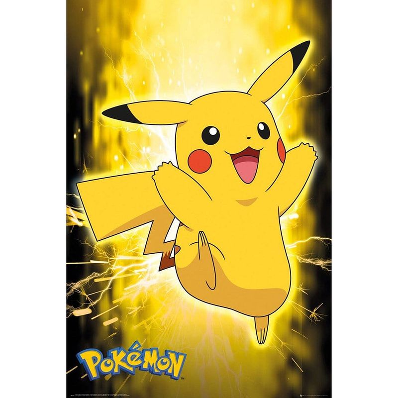 Foto van Gbeye pokemon pikachu neon poster 61x91,5cm