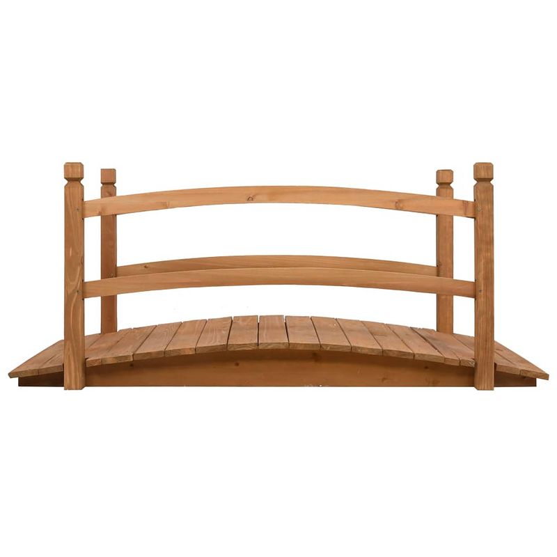 Foto van The living store houten brug - 140 cm - massief vurenhout