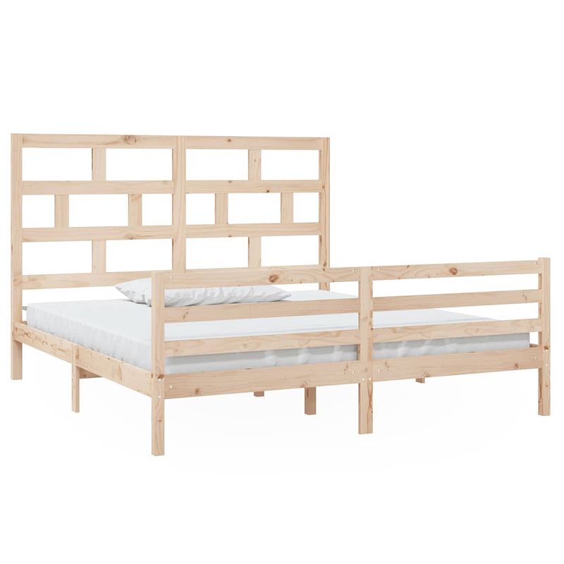 Foto van Vidaxl bedframe massief hout 180x200 cm 6ft super king