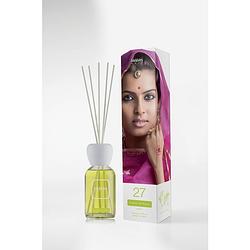 Foto van Mr & mrs fragrance - easy diffuser nr 27, 250 ml geur met geurstokjes sandal of kerala - polypropyleen - groen