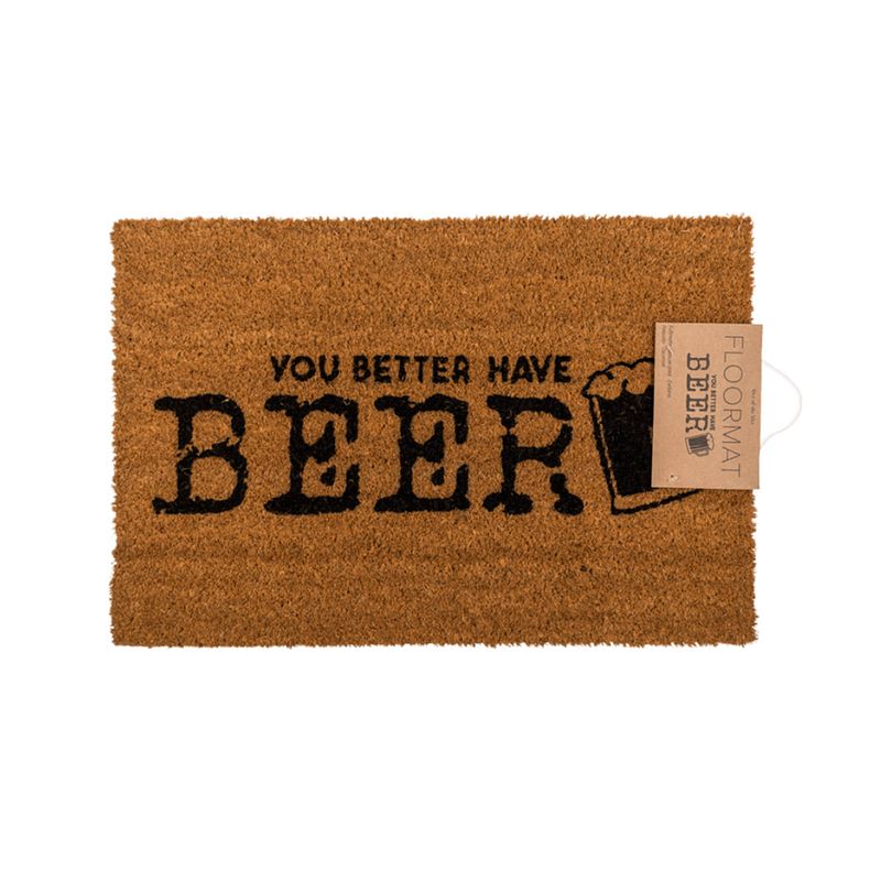 Foto van Vloermat, you better have beer - 60 x 40 cm - floormat, you better have beer - original