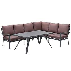 Foto van Garden impressions senja lounge dining set 3-delig rechts - koper