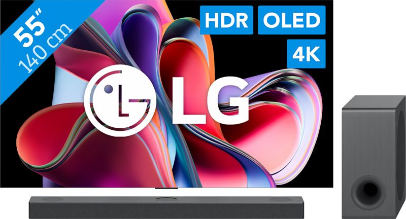 Foto van Lg oled55g36la + soundbar