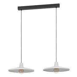 Foto van Eglo miniere hanglamp - e27 - 99,5 cm - zwart/grijs