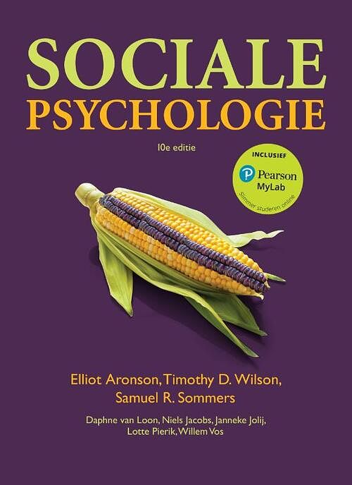 Foto van Sociale psychologie, 10e editie met mylab nl toegangscode - elliot aronson - paperback (9789043039178)