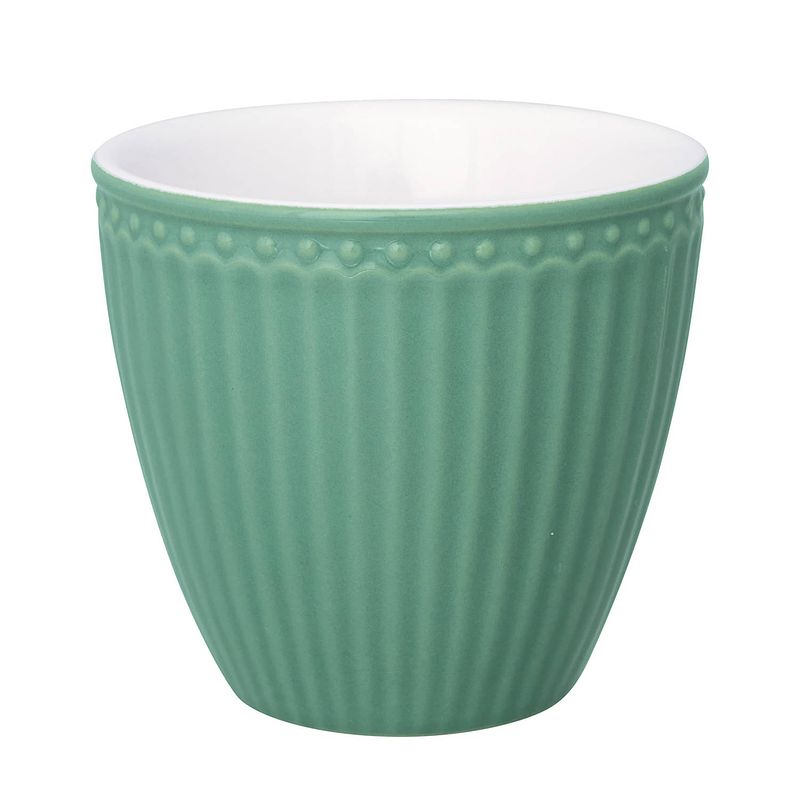 Foto van Greengate espressokopje (mini latte cup) alice dusty groen - 125ml