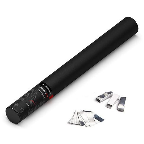 Foto van Magic fx hc03wsm handheld confetti cannon 50 cm wit en zilver