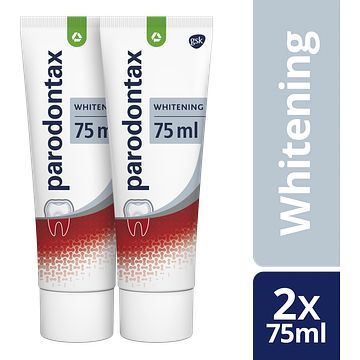 Foto van Parodontax tandpasta whitening duo pack 2 x 75ml bij jumbo