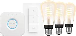 Foto van Philips hue filament white ambiance edison 3-pack startpakket