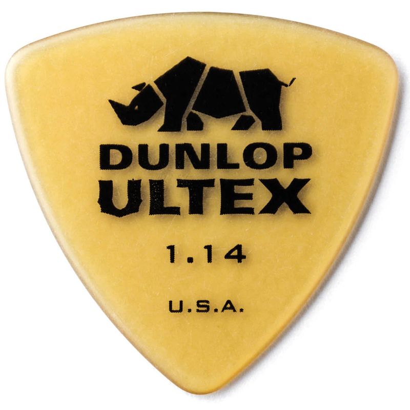 Foto van Dunlop 426p114 ultex triangle pick 1.14 mm plectrumset (6 stuks)