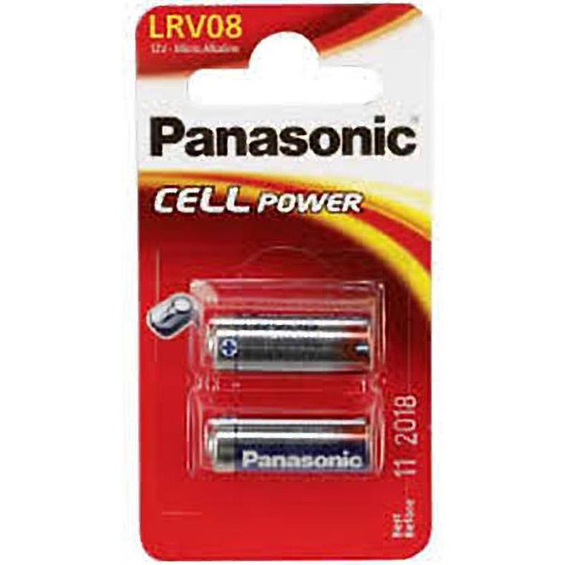 Foto van 2 stuks panasonic a23 lrv08 alkaline 12v niet-oplaadbare batterij