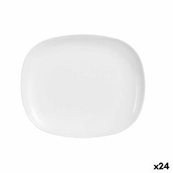 Foto van Serveerschaal luminarc sweet line rechthoekig wit glas (28 x 33 cm) (24 stuks)