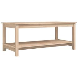 Foto van The living store salontafel 110x55x45 cm massief grenenhout - tafel