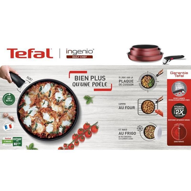 Foto van Tefal ingenio l3982802 steelpan - 16 cm - anti aanbaklaag