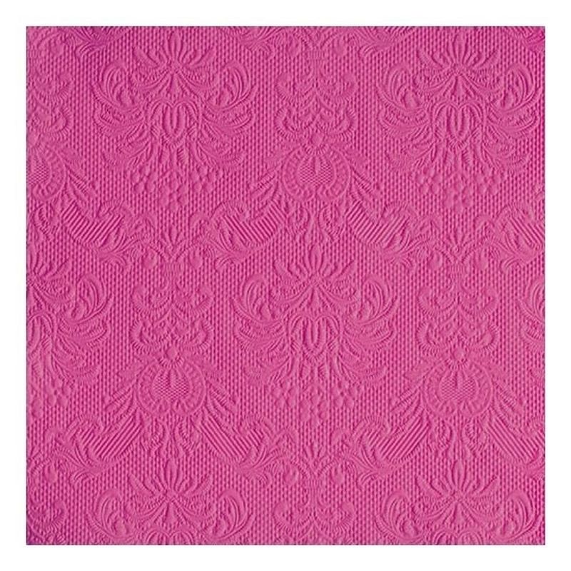Foto van 45x luxe barok print roze servetten 33 x 33 cm - feestservetten