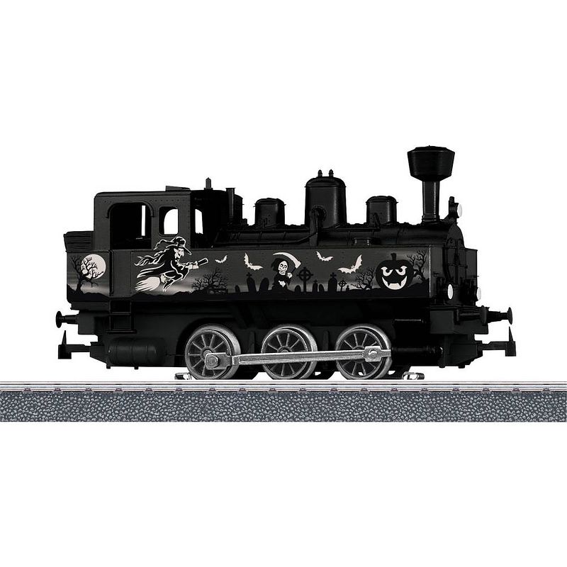 Foto van Märklin 36872 h0 halloween stoomlocomotief - glow in the dark halloween