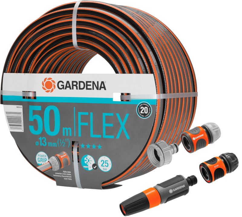 Foto van Gardena comfort flex 1/2 50m + koppelstukken