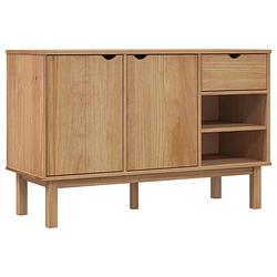 Foto van Vidaxl dressoir 114x43x73,5 cm massief grenenhout