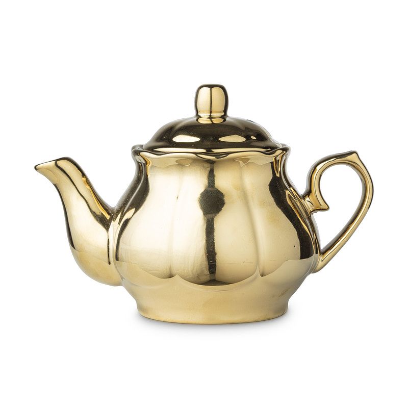 Foto van Theepot shiny gold - goud - 800 ml