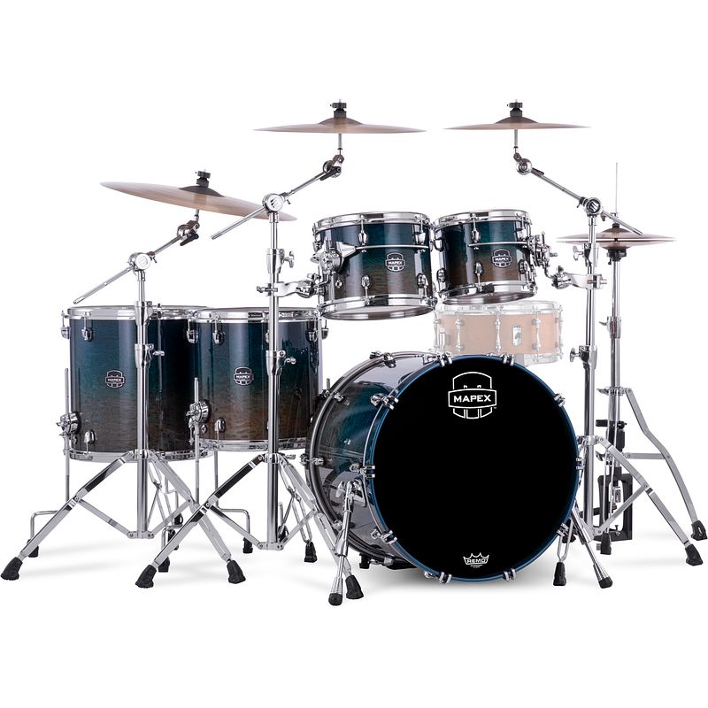 Foto van Mapex saturn evolution maple stage+ exotic aegean fade 5-delige shellset