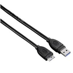 Foto van Hama usb-it-kabel 3.0 usb-a naar a-micro-b 0,75 meter presenter zwart