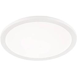 Foto van Led plafondlamp - badkamerlamp - trion camy - opbouw rond 22w - spatwaterdicht ip44 - dimbaar - warm wit 3000k - mat wit