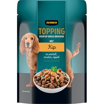 Foto van Jumbo hondenvoer topping met lam, wortel, erwten & appel 85g