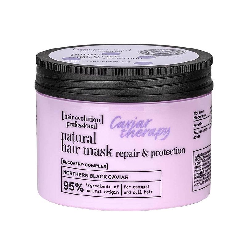 Foto van Hair evolution caviar therapy natural haarmasker voor beschadigd en dof haar 150ml
